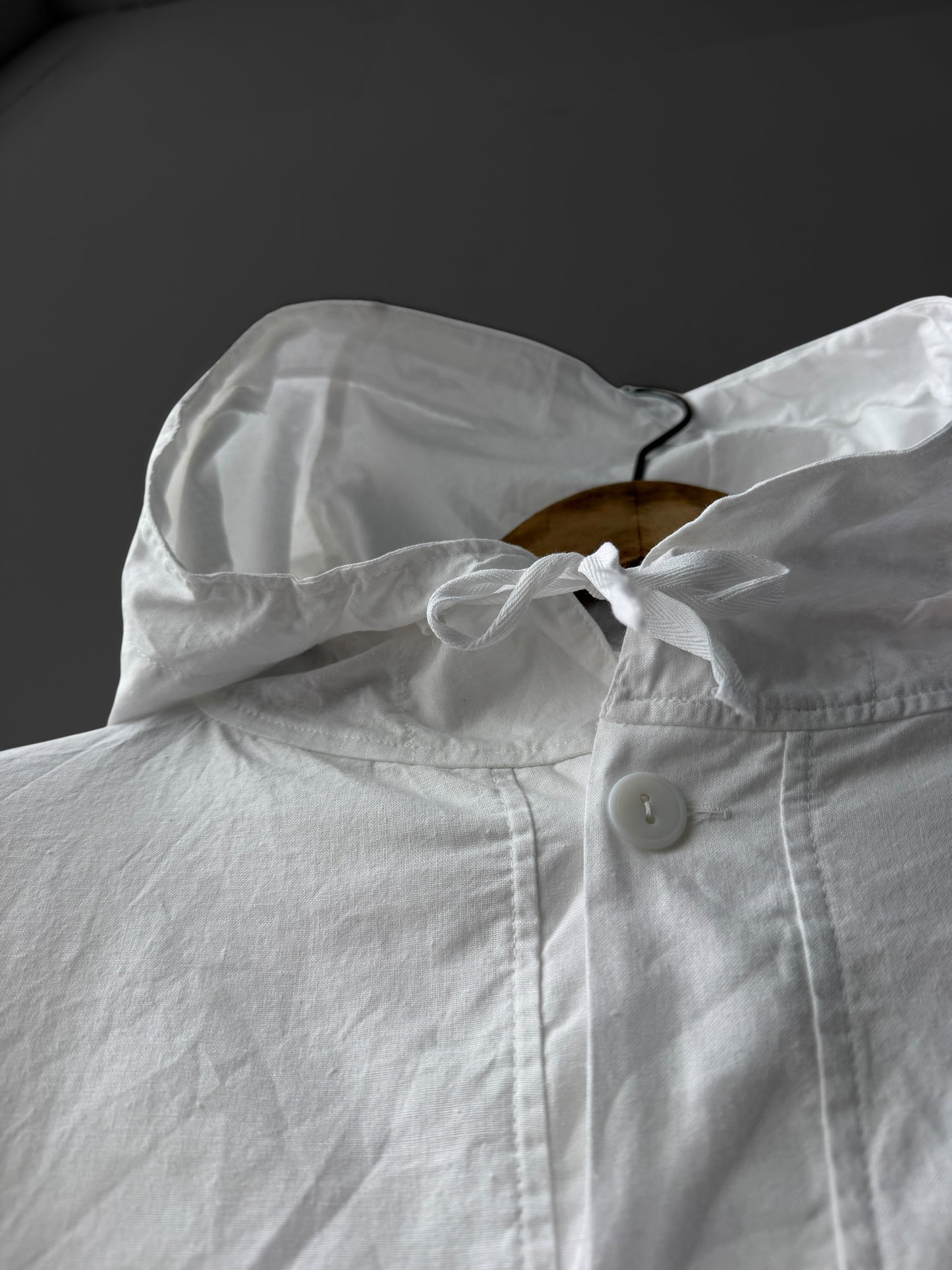 Vintage 1990s White Overhead Smock Jacket White