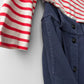 1950s Button Down A-line Utility Skirt Navy Blue