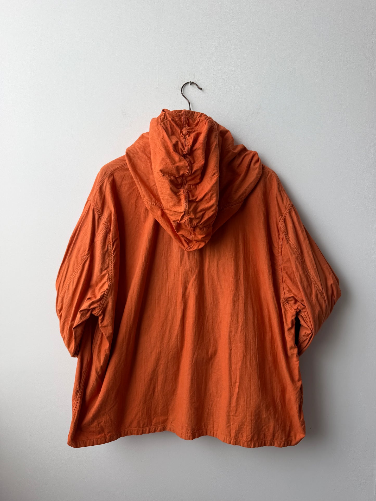Vintage Overhead Cotton Smock Jacket Czech Burnt Orange