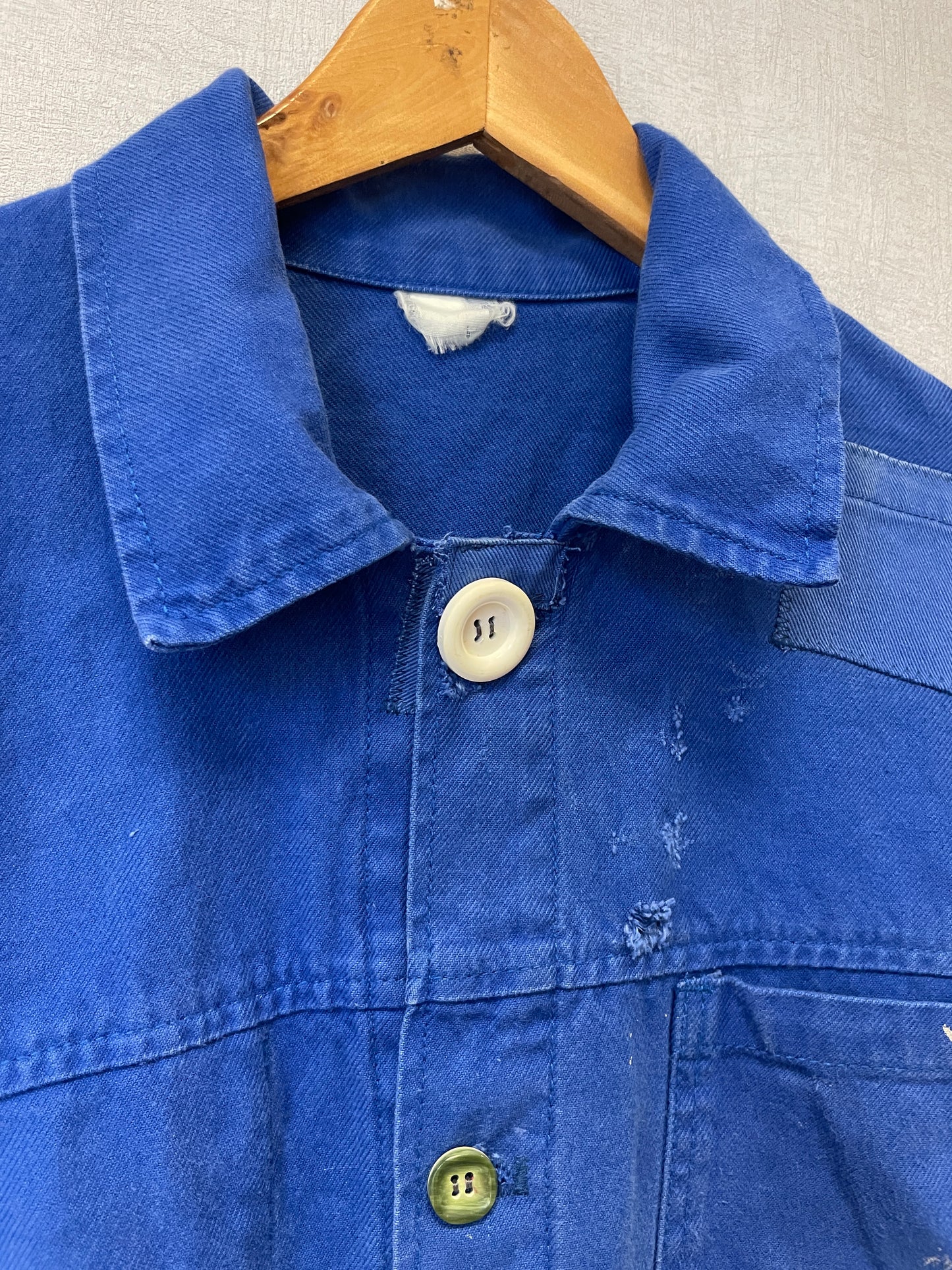 Vintage Cobalt Patched Jacket