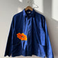 Vintage Embroidered Poppy French Chore Jacket