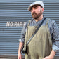 Henley Fisherman Work Shirt Herringbone Striped Navy