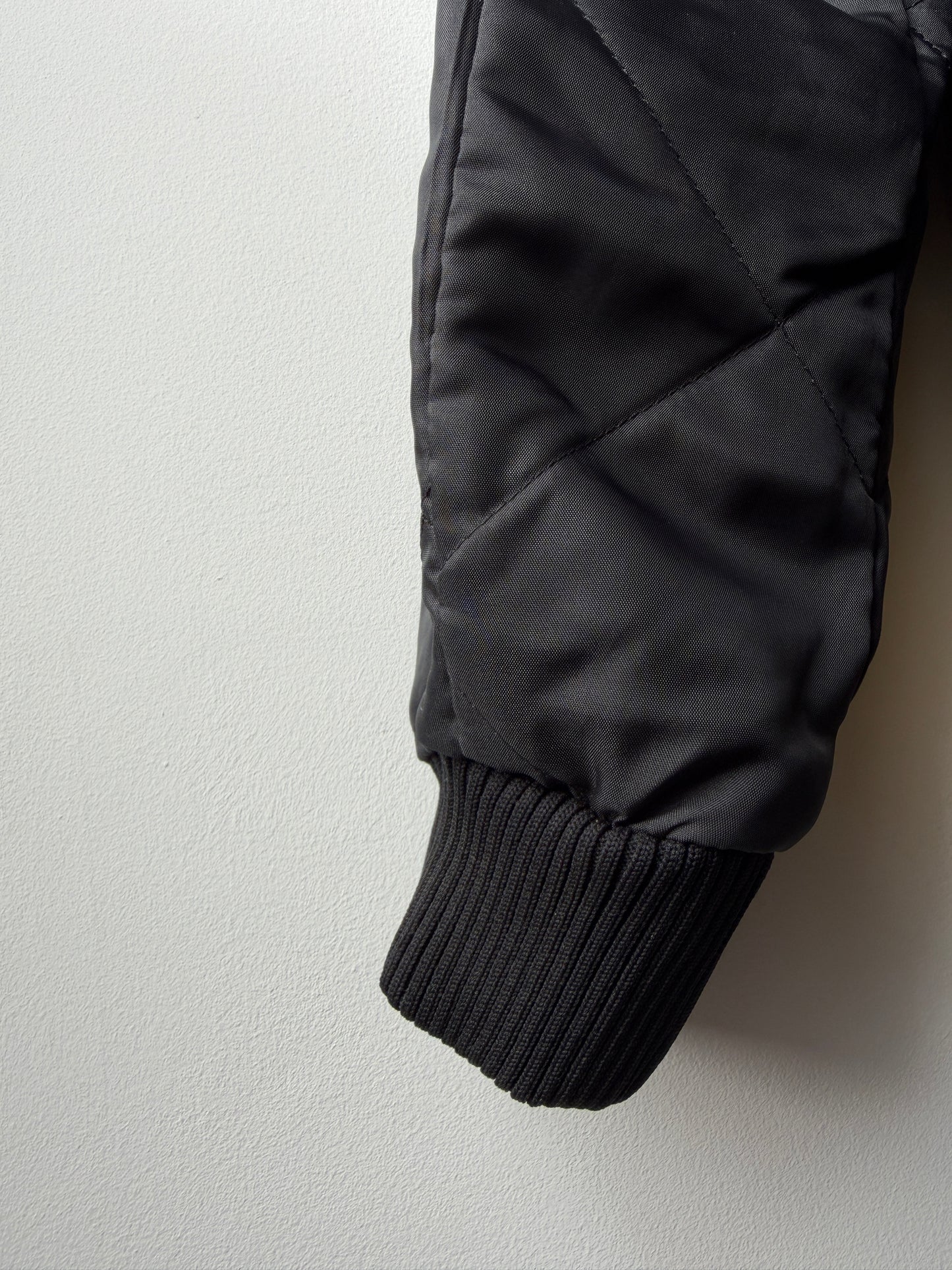 Vintage Black Liner Reworked Japanese Yellow Pockets