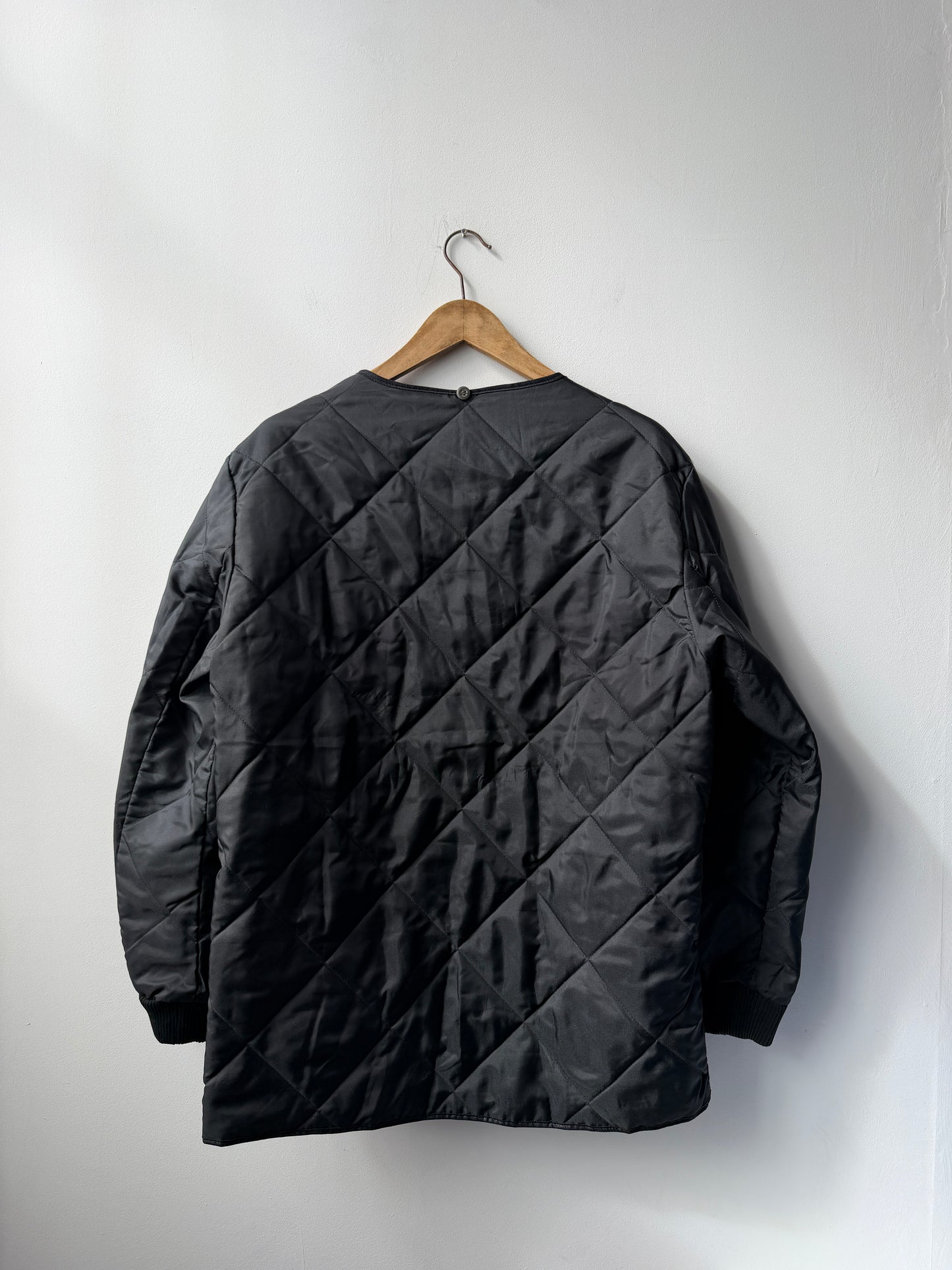 Vintage Black Liner Reworked Japanese Yellow Pockets