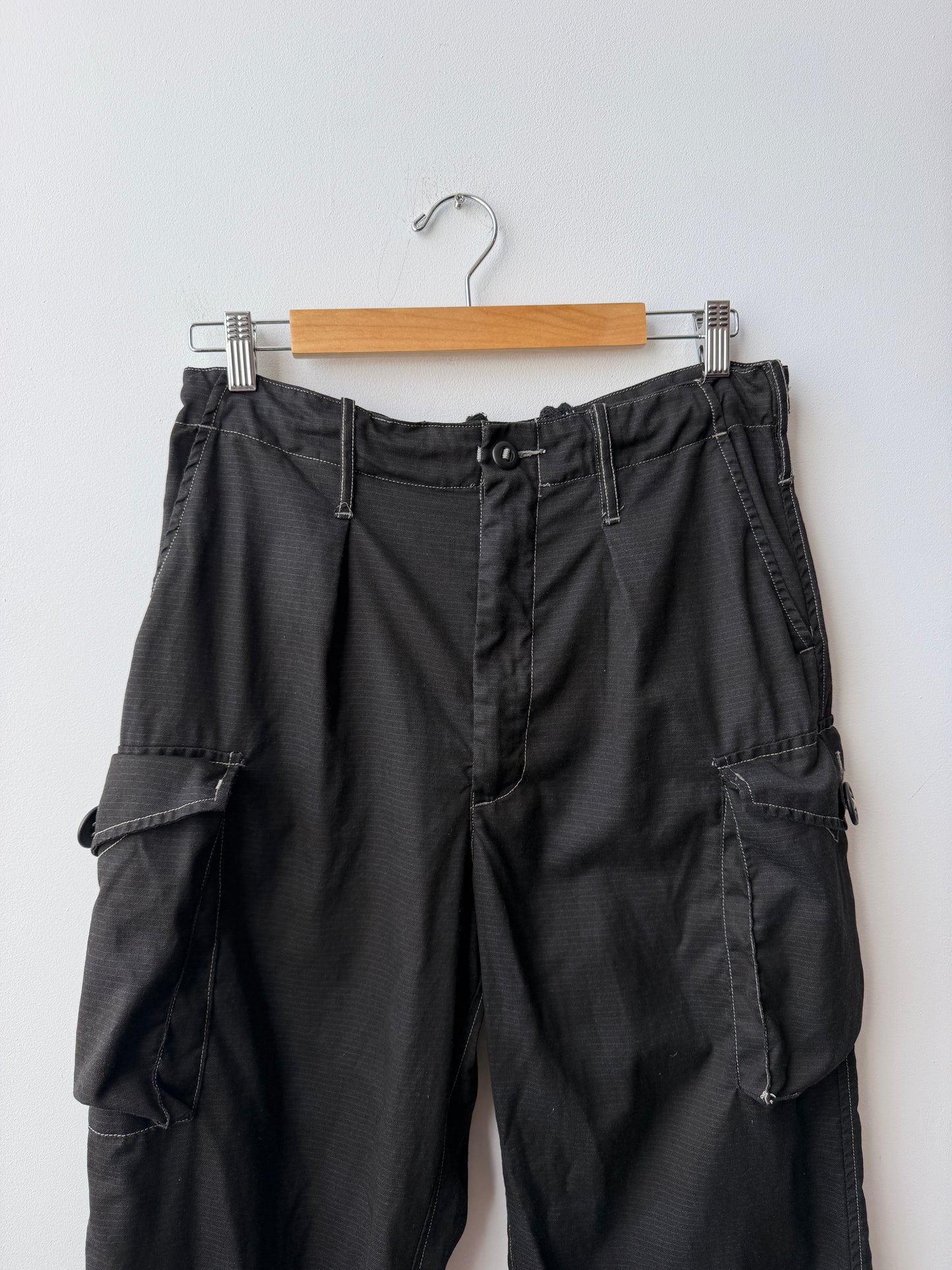 Vintage British Camo Trousers Charcoal Black