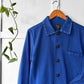Contrast Stitch Reworked WOLF Chore Jacket Bugatti Blue - XS