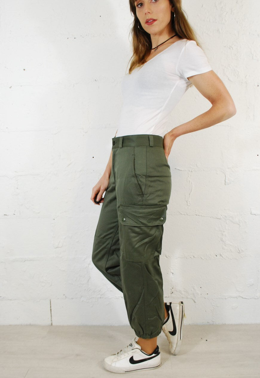 Vintage 80s French High Waisted Trousers