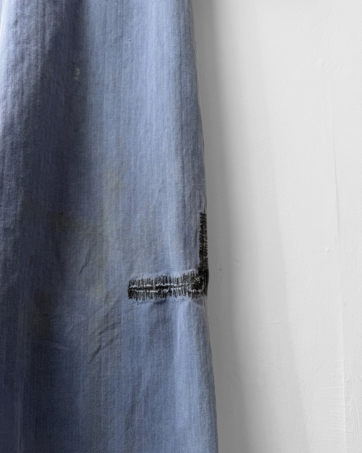 Vintage Repaired Workwear Jumpsuit Blue