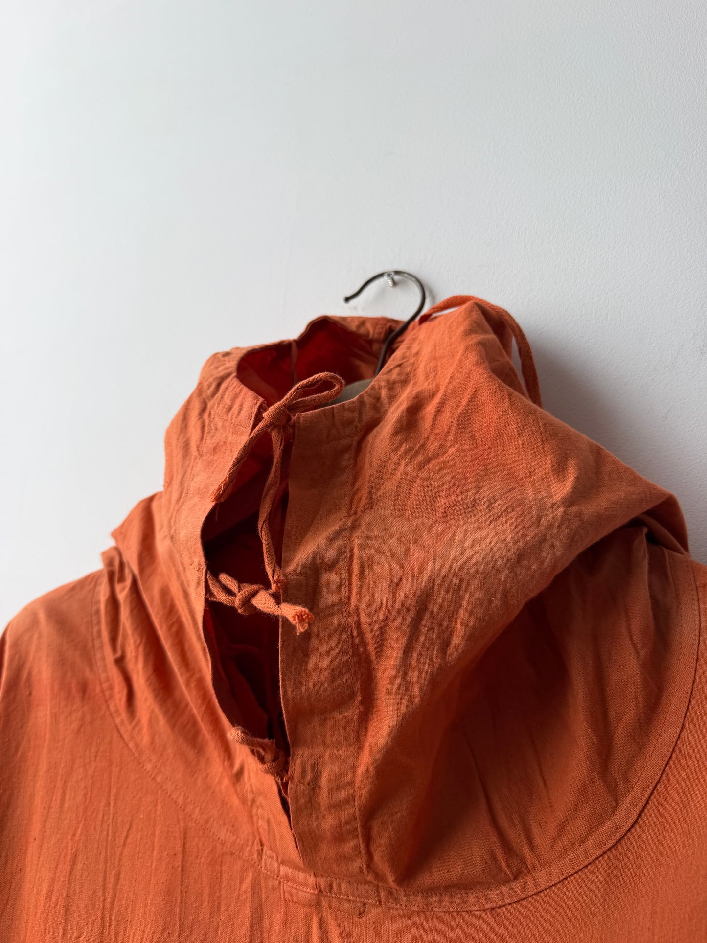 Vintage Overhead Cotton Smock Jacket Czech Burnt Orange