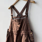 Brown French Workwear Dungarees