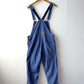 Vintage Patched Painters Workwear Dungarees Chalk Blue