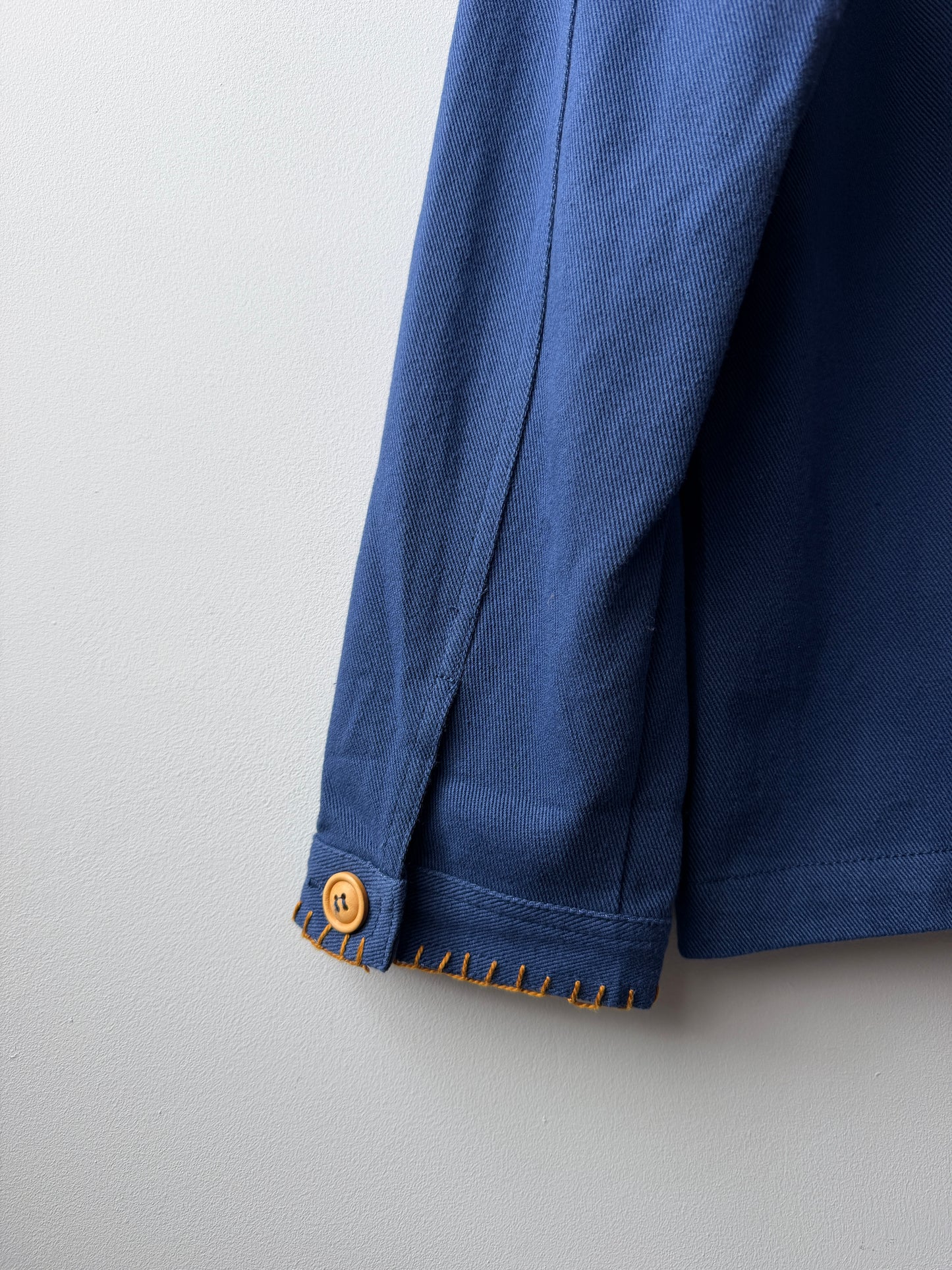 WOLF Reworked Chore Jacket Contrast Blanket Stitch - Large