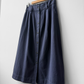 1950s Button Down A-line Utility Skirt Navy Blue