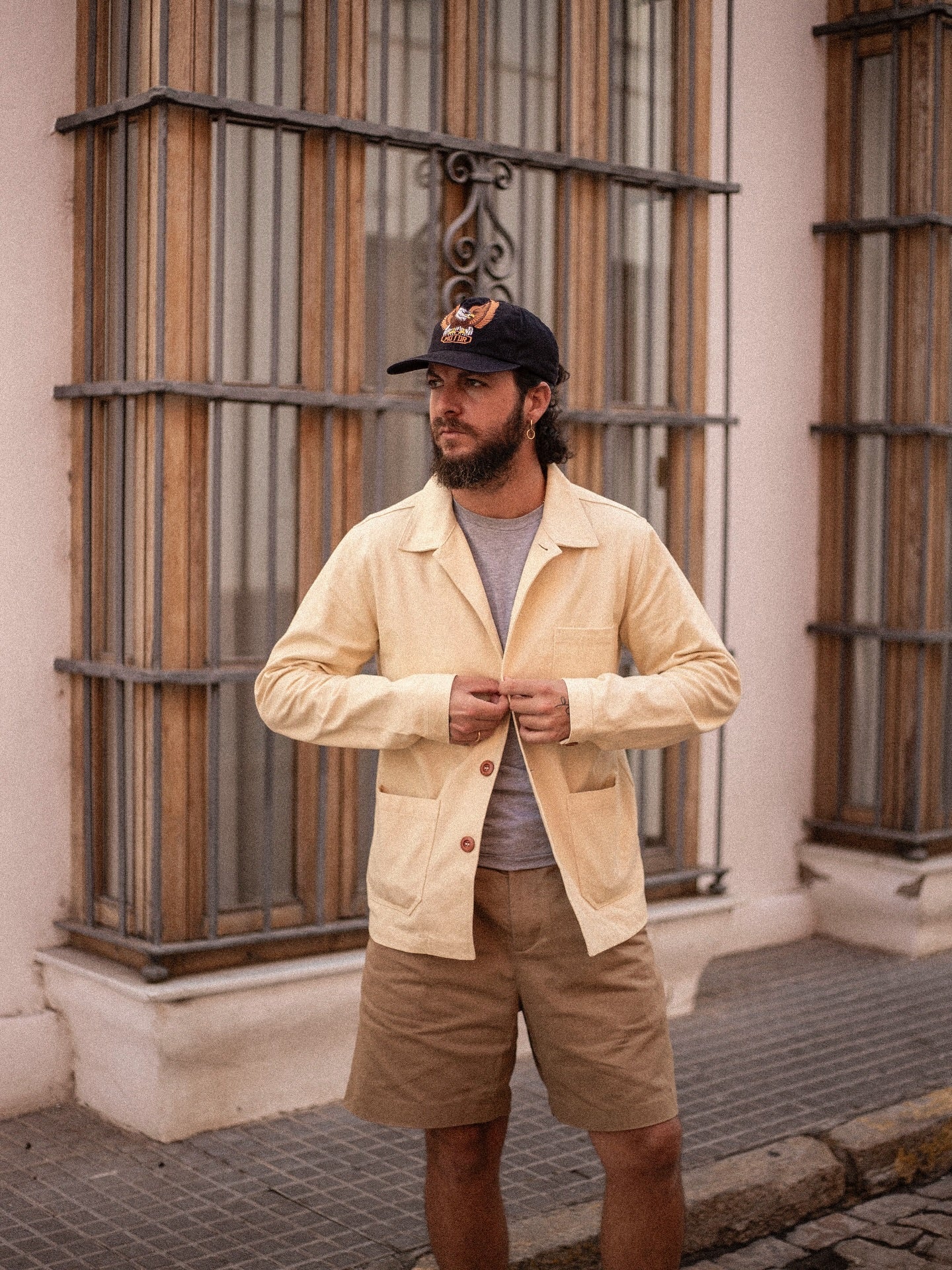 60s Style Ecru Cotton Canvas Chore Jacket – Wolf Clothing