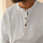 Organic Collarless Grandad Smock Shirt