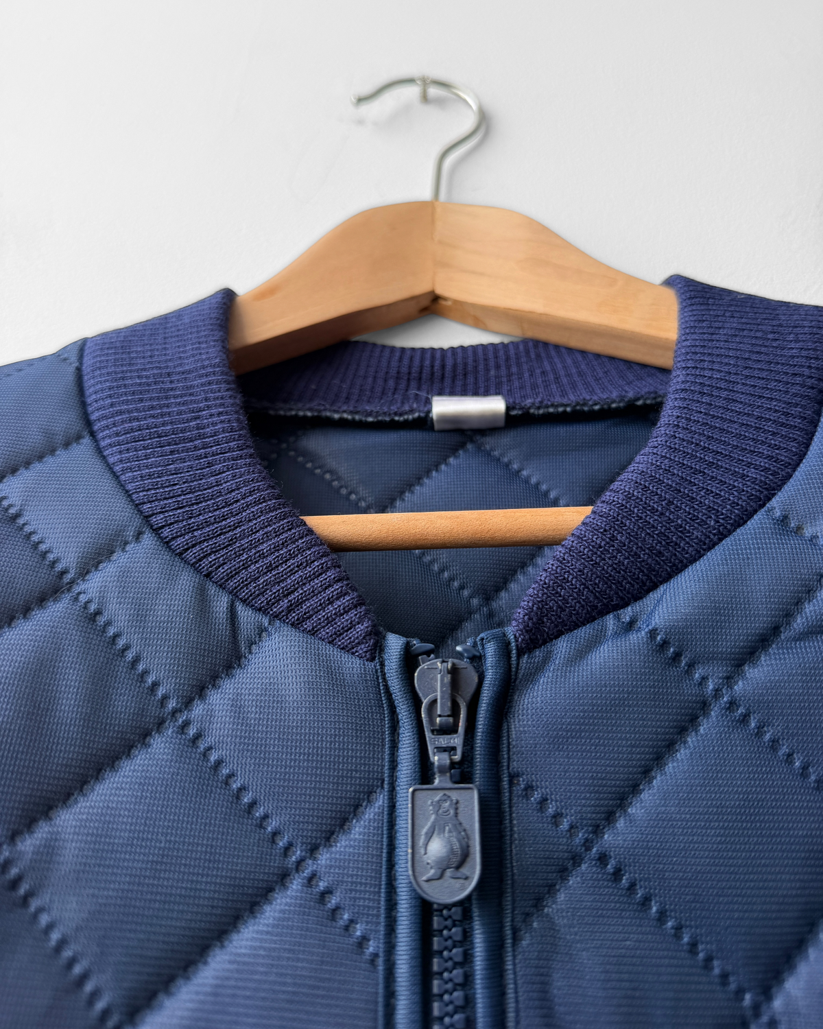 Vintage Workwear Quilted Jacket Liner Navy