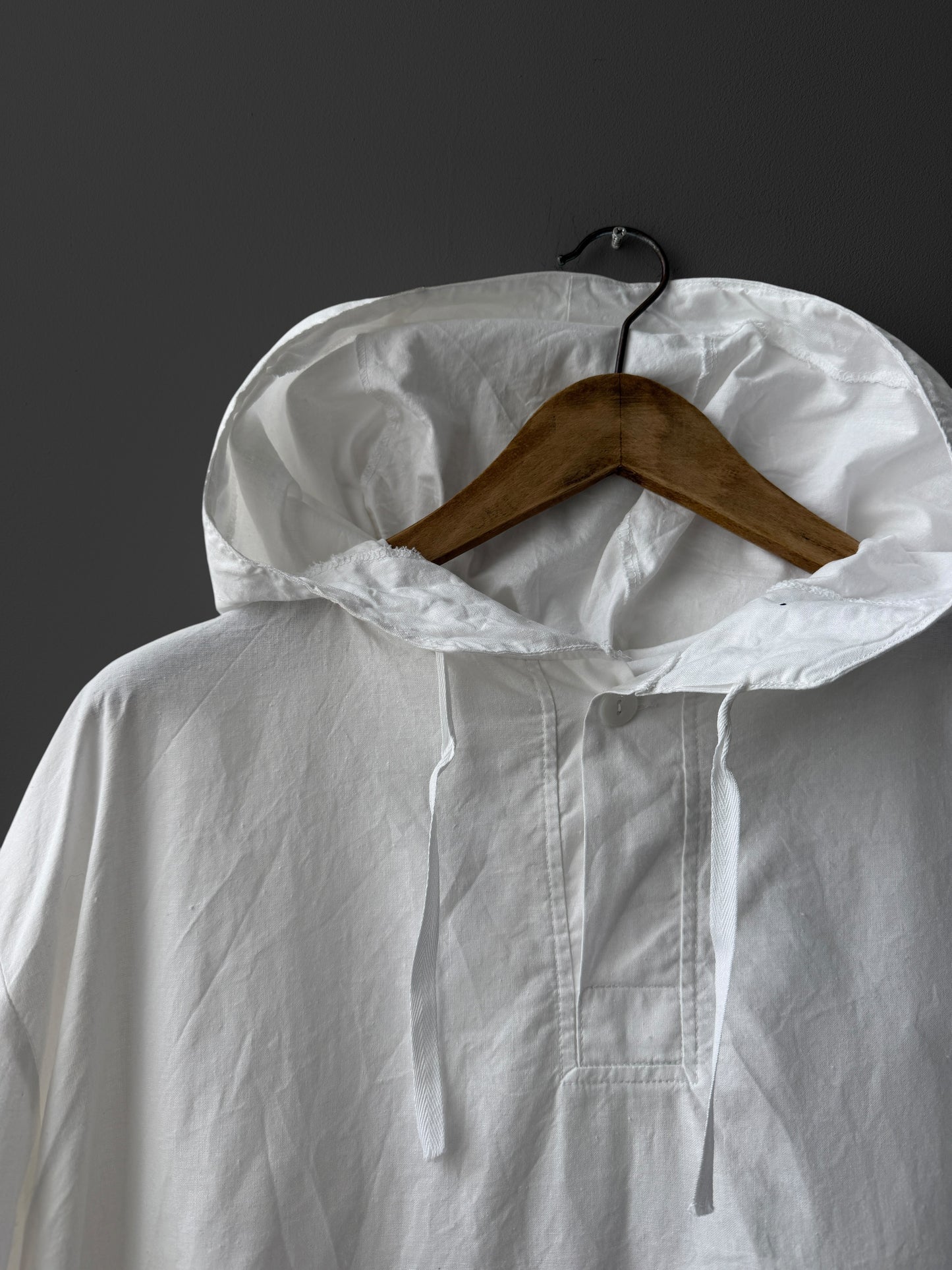 Vintage 1990s White Overhead Smock Jacket White