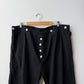Vintage 80s Black Herringbone Czech Workwear Pants