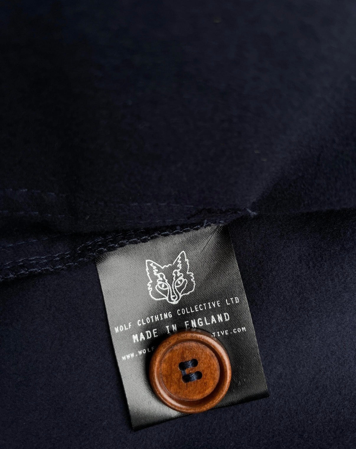 Ink Blue French Moleskin Chore Jacket Made In England