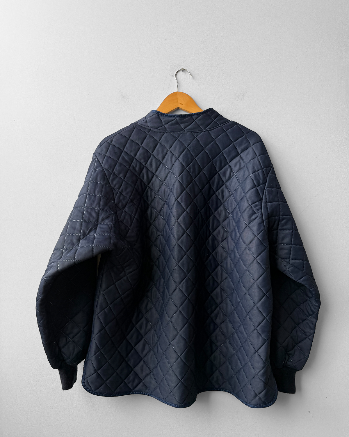 Vintage Workwear Quilted Jacket Liner Navy