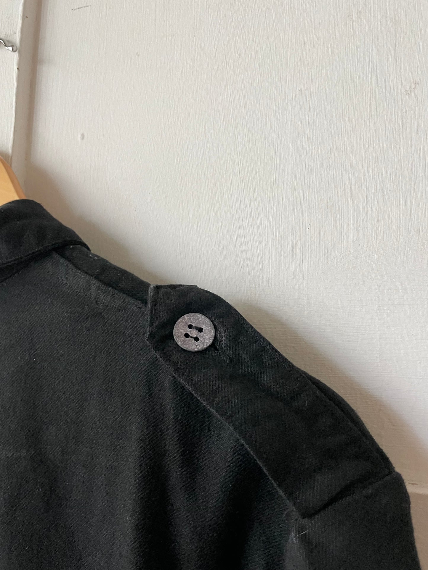 Reworked Vintage Black Cotton Jacket