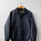 Vintage Workwear Quilted Jacket Liner Navy