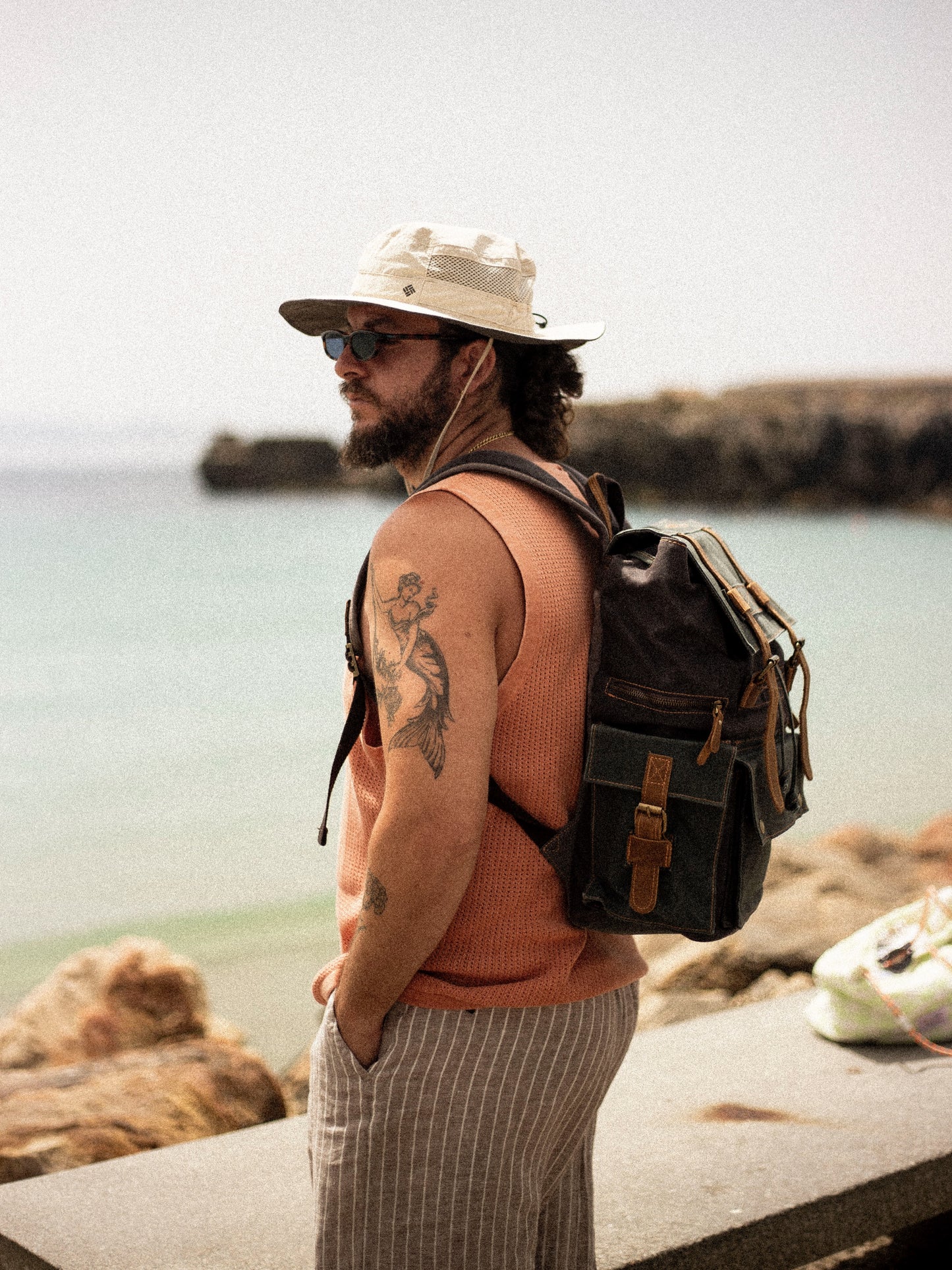 WOLF Waxed Cotton Large Rucksack