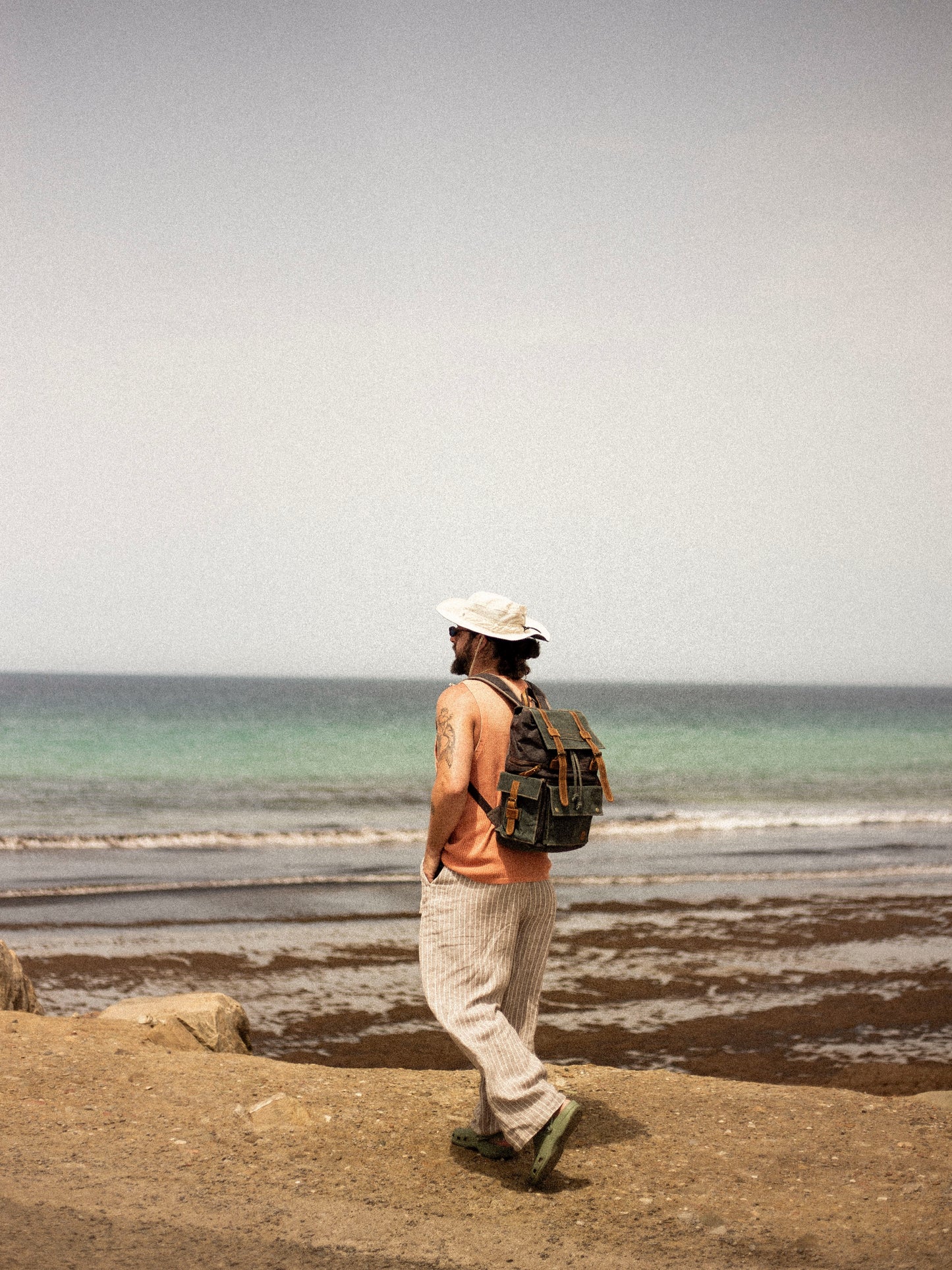 WOLF Waxed Cotton Large Rucksack