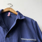 Vintage French Chore Jacket Reworked Contrast White Stitch