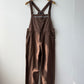 Brown French Workwear Dungarees