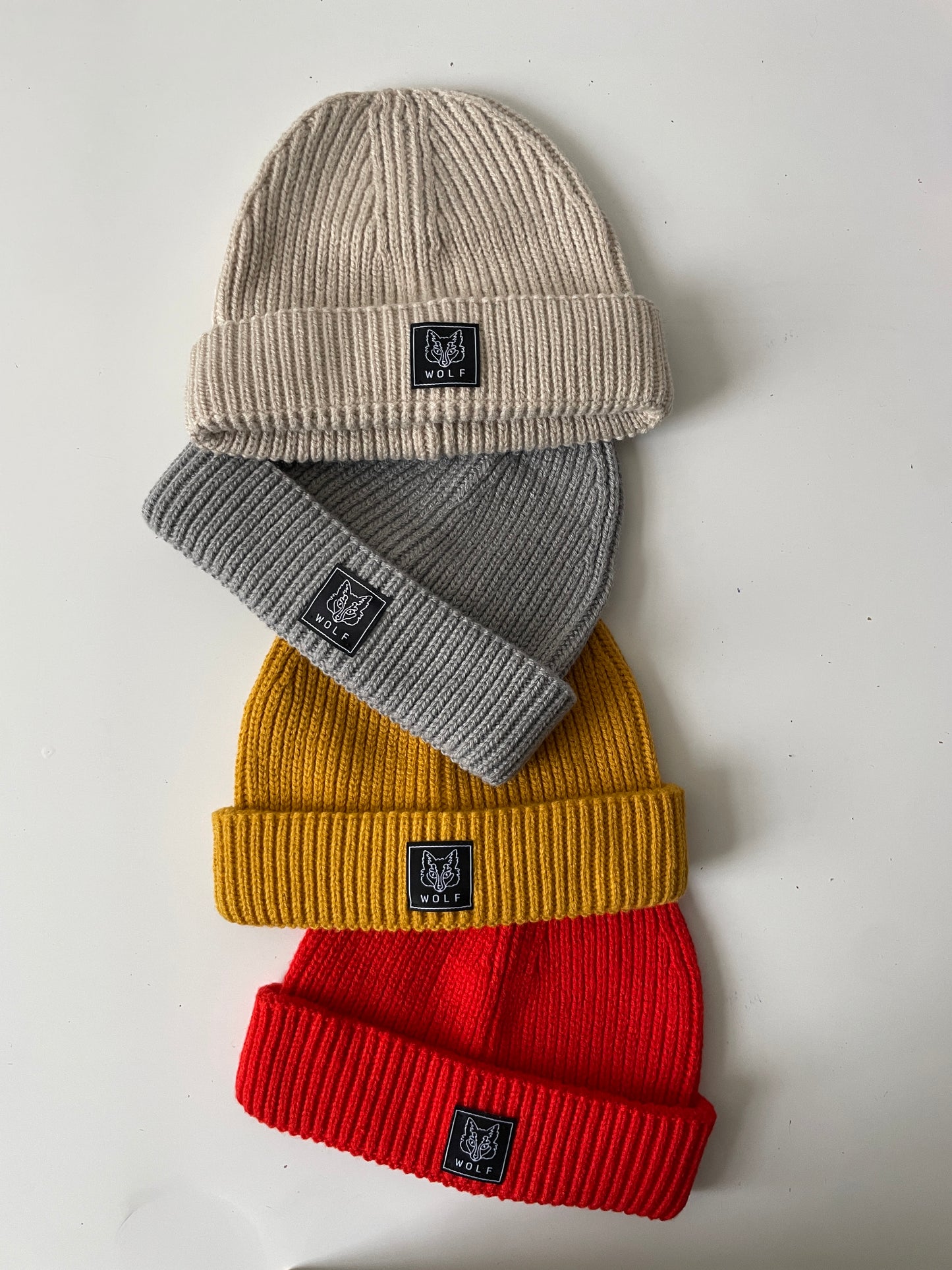 WOLF Fisherman Beanie Chunky Knit Hat