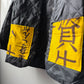 Vintage Black Liner Reworked Japanese Yellow Pockets