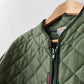 Vintage Workwear Quilted Jacket Liner Green