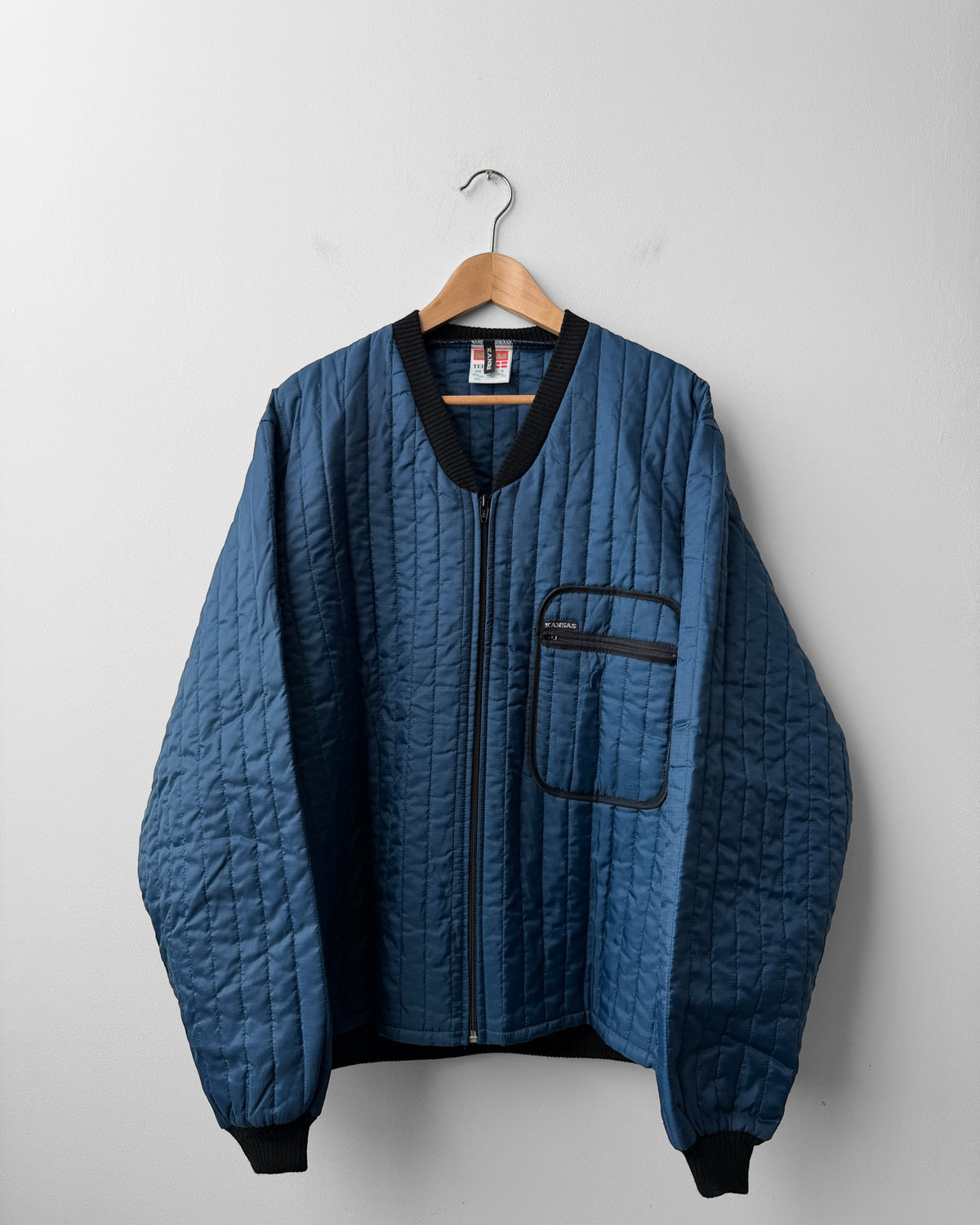 Vintage Workwear Quilted Jacket Liner Navy