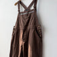 Brown French Workwear Dungarees