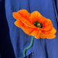 Vintage Embroidered Poppy French Chore Jacket