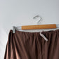Vintage Cotton Drawstring Brown Military Pants Reworked