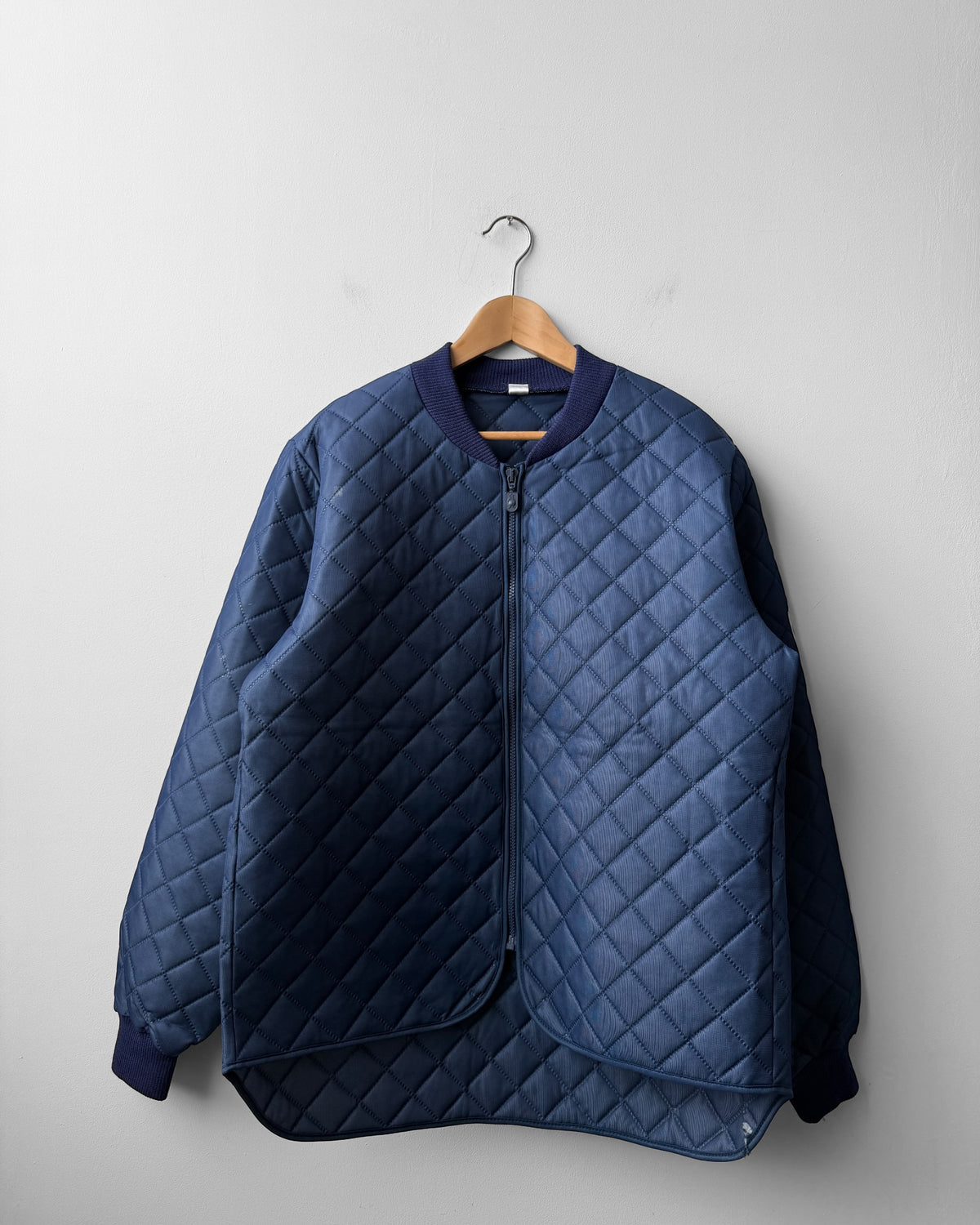 Vintage Workwear Quilted Jacket Liner Navy