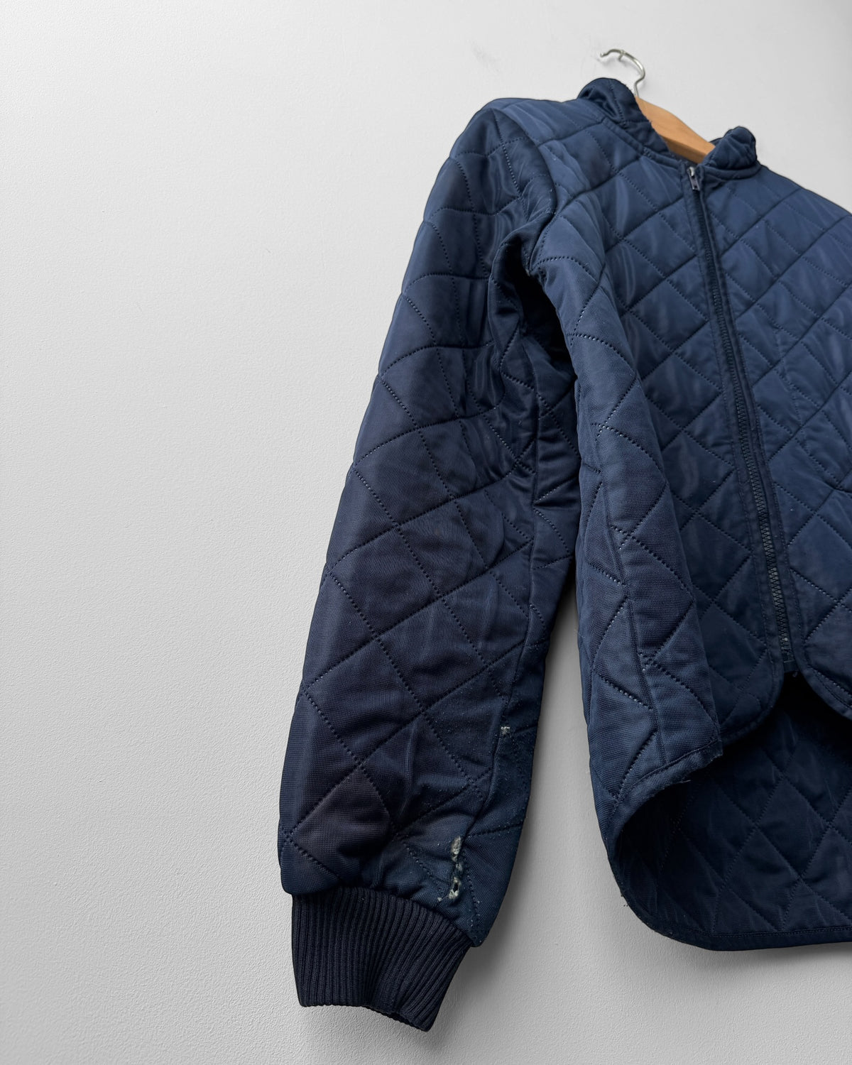 Vintage Workwear Quilted Jacket Liner Navy