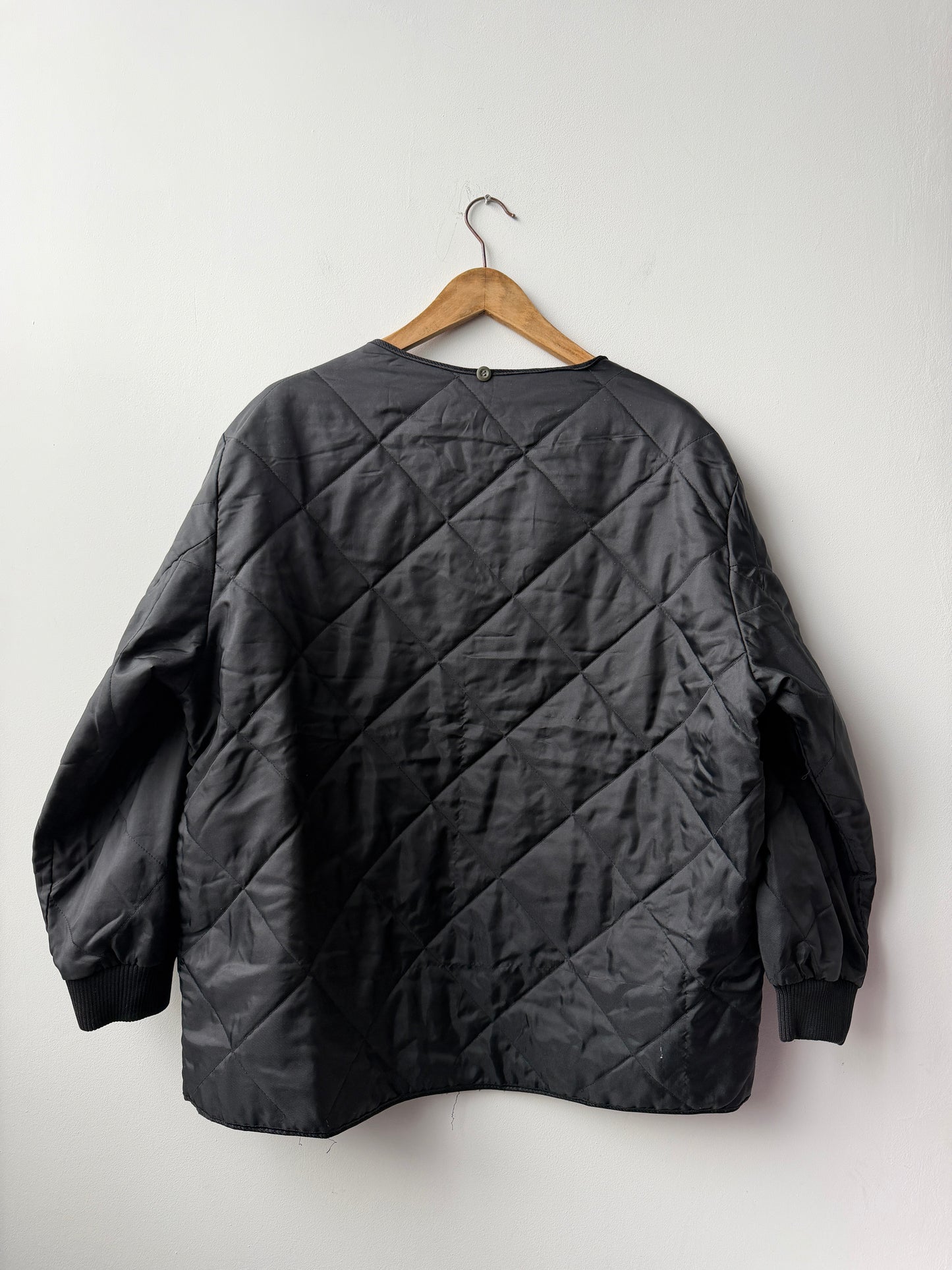 Vintage Black Liner Reworked Japanese Yellow Pockets