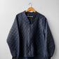 Vintage Workwear Quilted Jacket Liner Navy