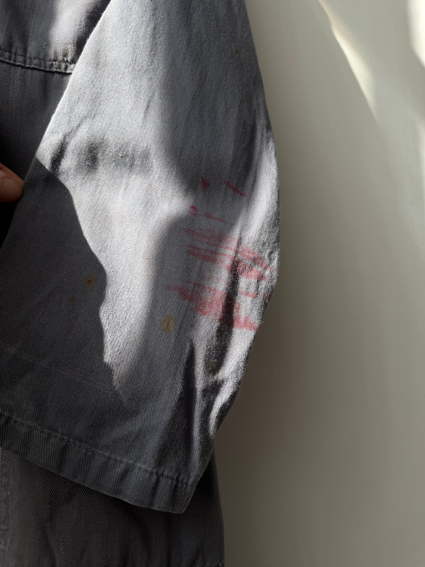 Vintage Grey Duster Workwear Coat