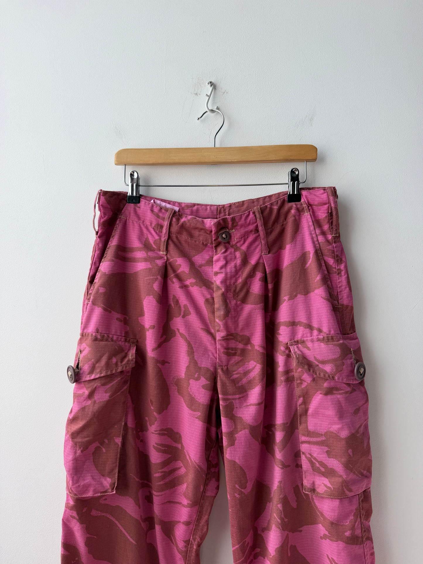 Fuchsia Pink British Camo Pants