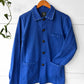 Contrast Stitch Reworked WOLF Chore Jacket Bugatti Blue - XS