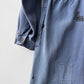 Vintage Repaired Workwear Jumpsuit Blue