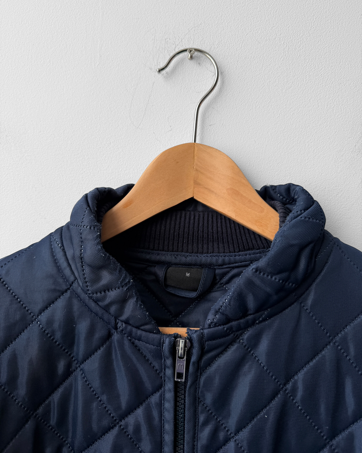 Vintage Workwear Quilted Jacket Liner Navy