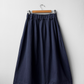 1950s Button Down A-line Utility Skirt Navy Blue