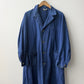 Vintage Faded Blue Duster Workwear Coat - Large
