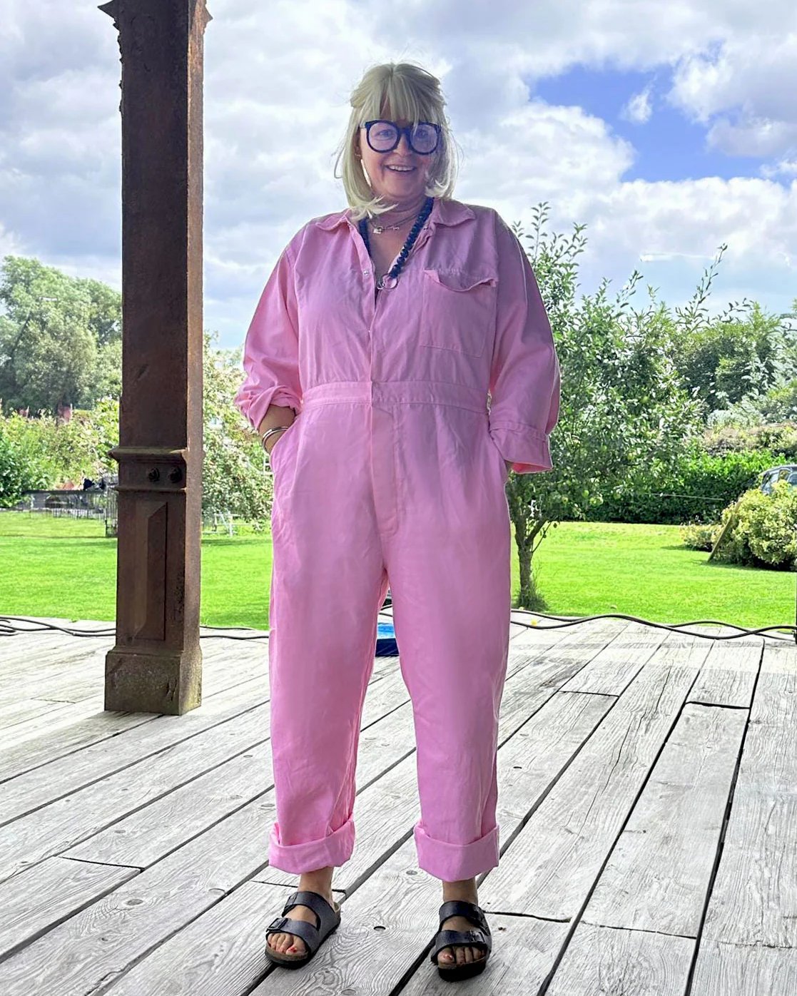 Vintage Overall Kaugummirosa