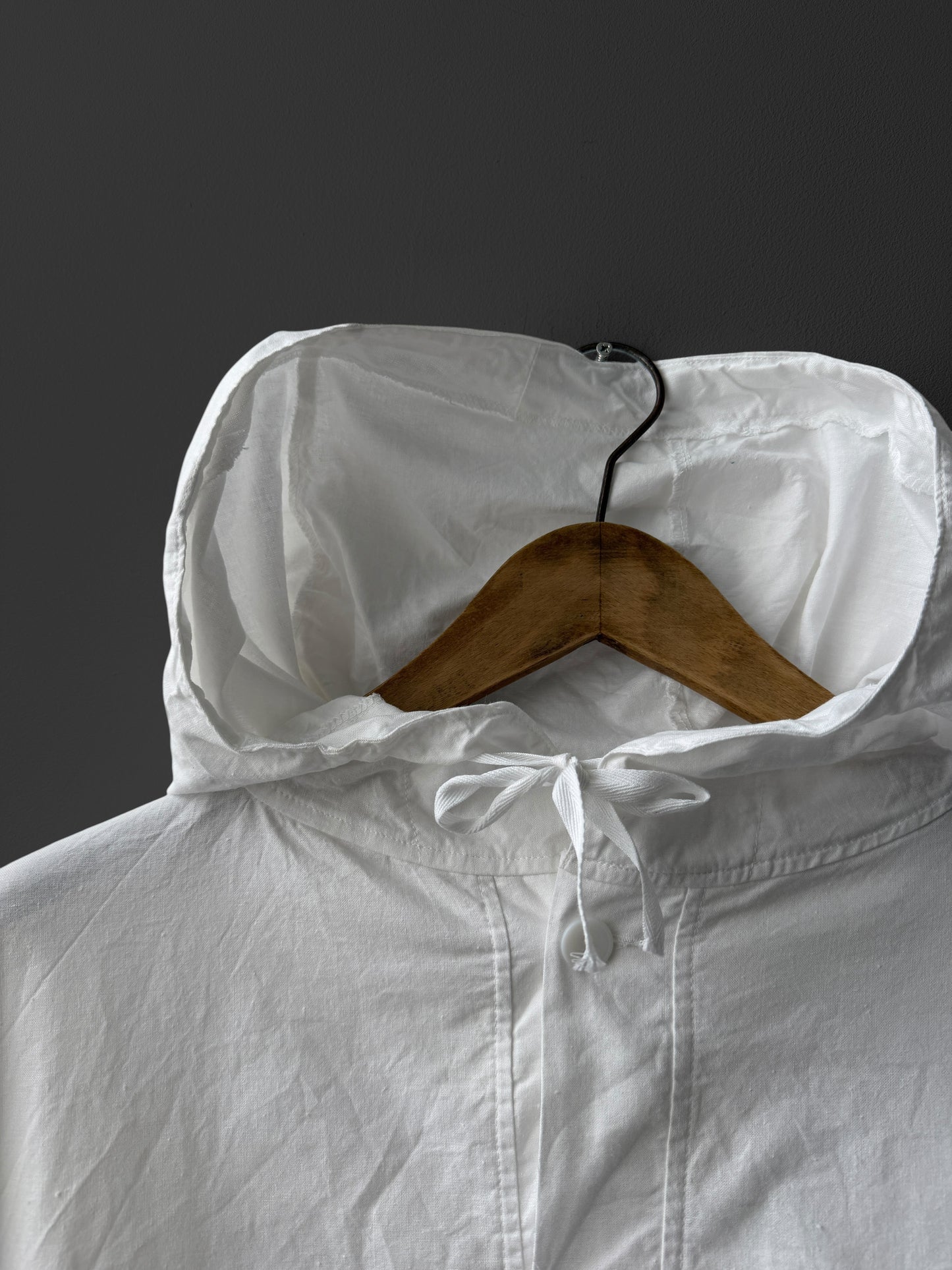 Vintage 1990s White Overhead Smock Jacket White